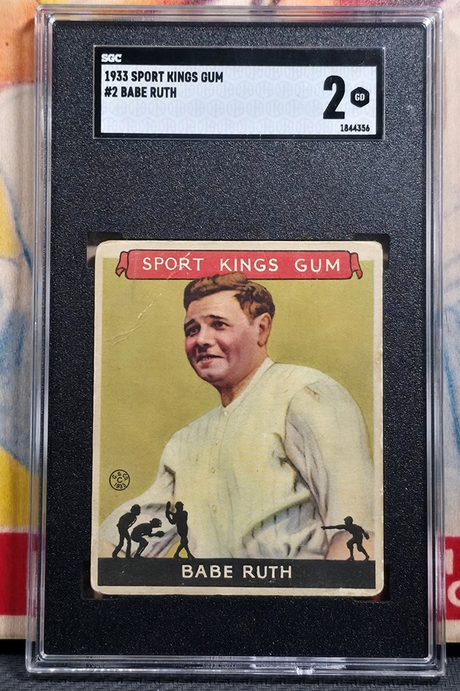 1933 Goudey Gum Sport Kings #2 BABE RUTH SGC 2 Baseball NEW YORK YANKEES HOF