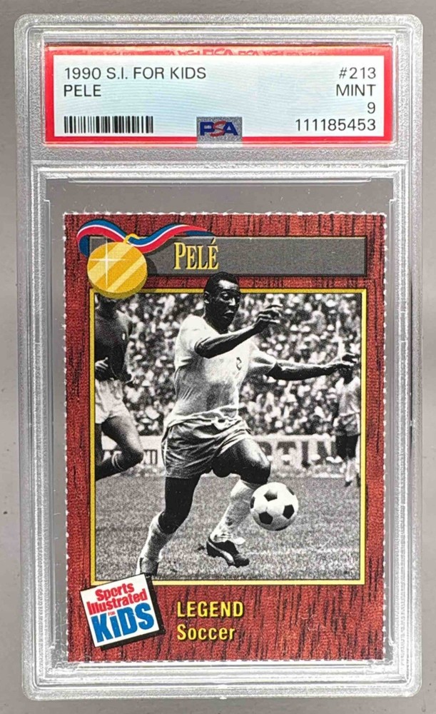 111185453 Pele 1990 Sports Illustrated For Kids #213 PSA 9