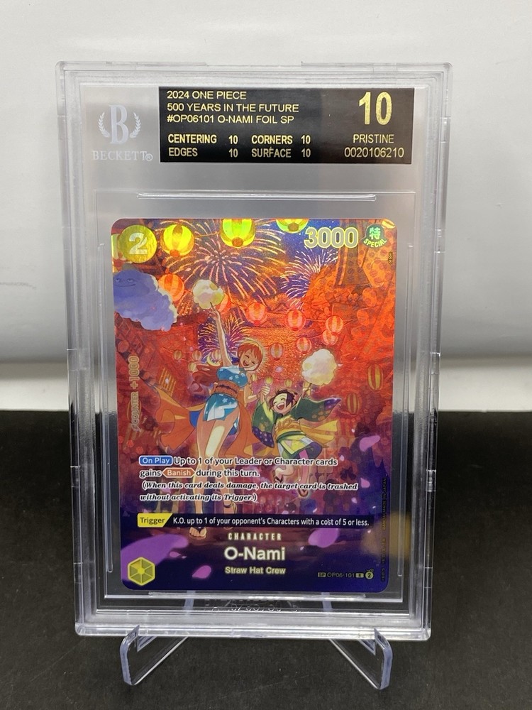 BGS 10 Black Label Pristine - O-Nami SP - One Piece ENGLISH - OP07 500 Years
