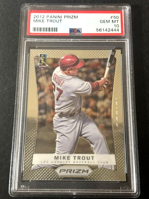 2012 Prizm Mike Trout #50 Los Angeles Angels PSA 10 GEM First year Prizm Rookie