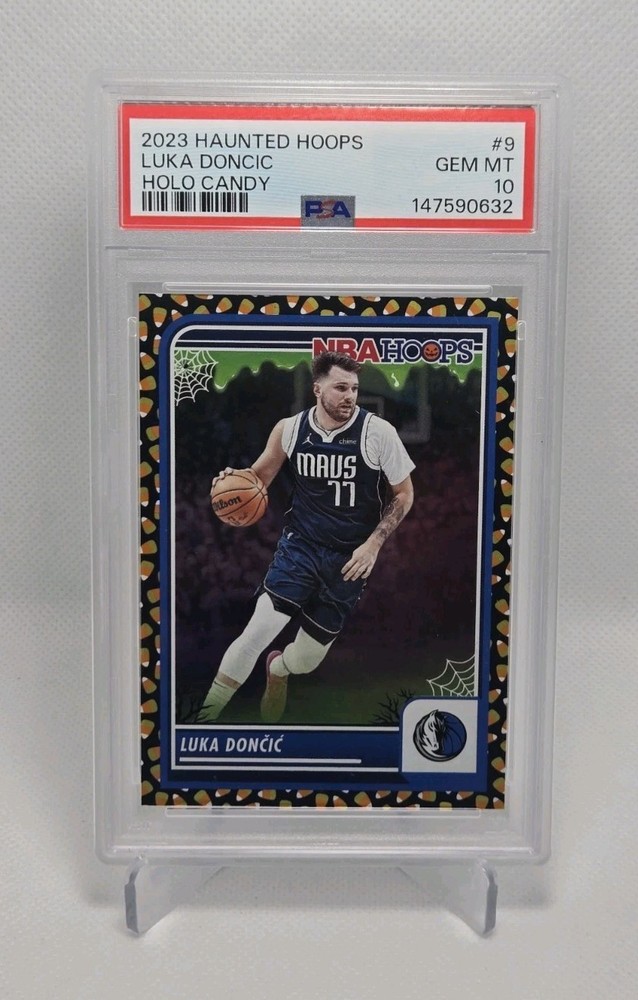 2023 NBA Hoops Holo Candy Luka Doncic PSA 10 #9
