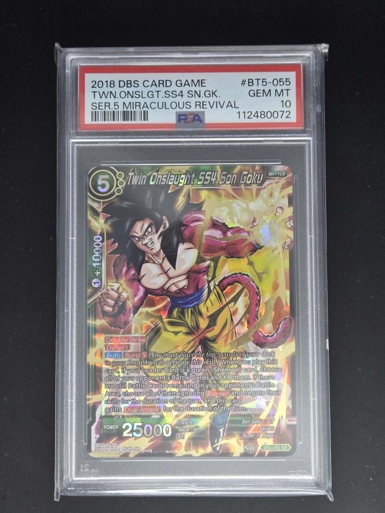 SS4 Son Goku Twin Onslaught PSA 10 BT5-055 Miraculous Revival Dragon Ball Super