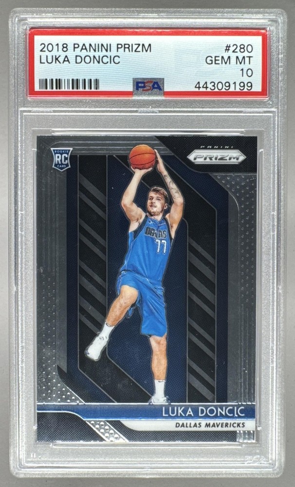 44309199 Luka Doncic 2018 Panini Prizm #280 Rookie RC PSA 10