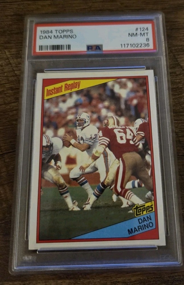 1984 Topps #124 Dan Marino PSA 8