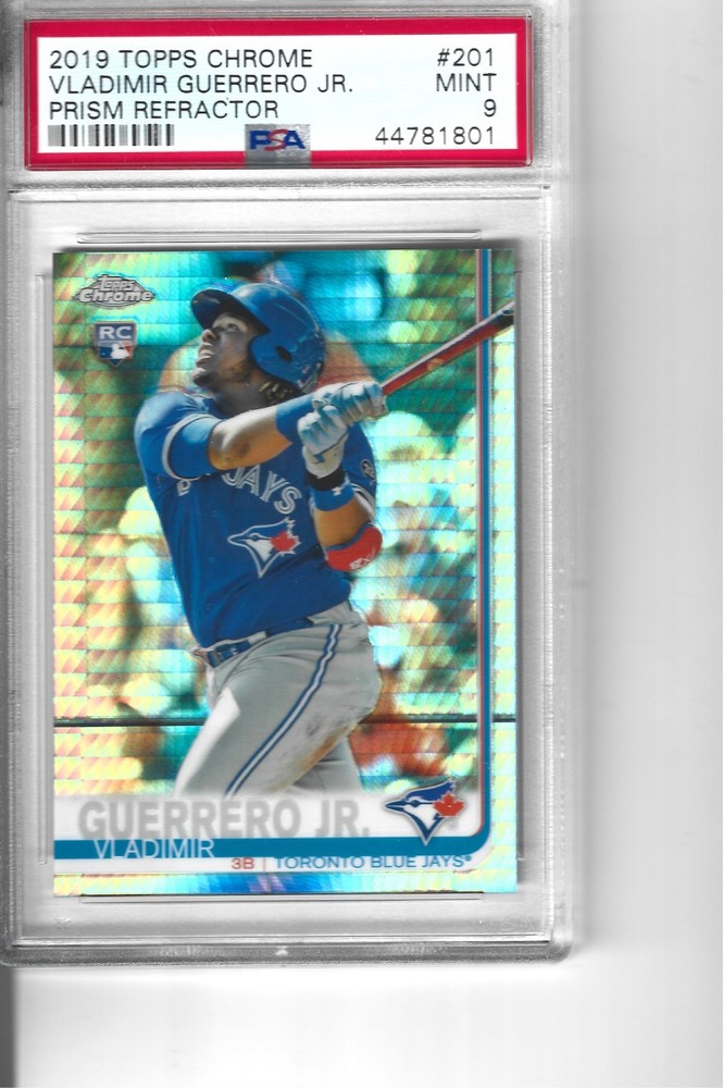 2019 TOPPS CHROME PRISM REFRACTOR VLADIMIR GUERRERO JR PSA 9