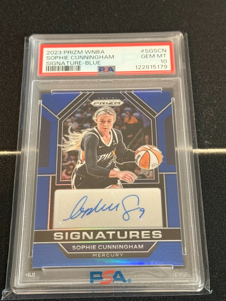 2023 WNBA Prizm Sophie Cunningham 1st Auto  Blue  /49 PSA 10  Autograph