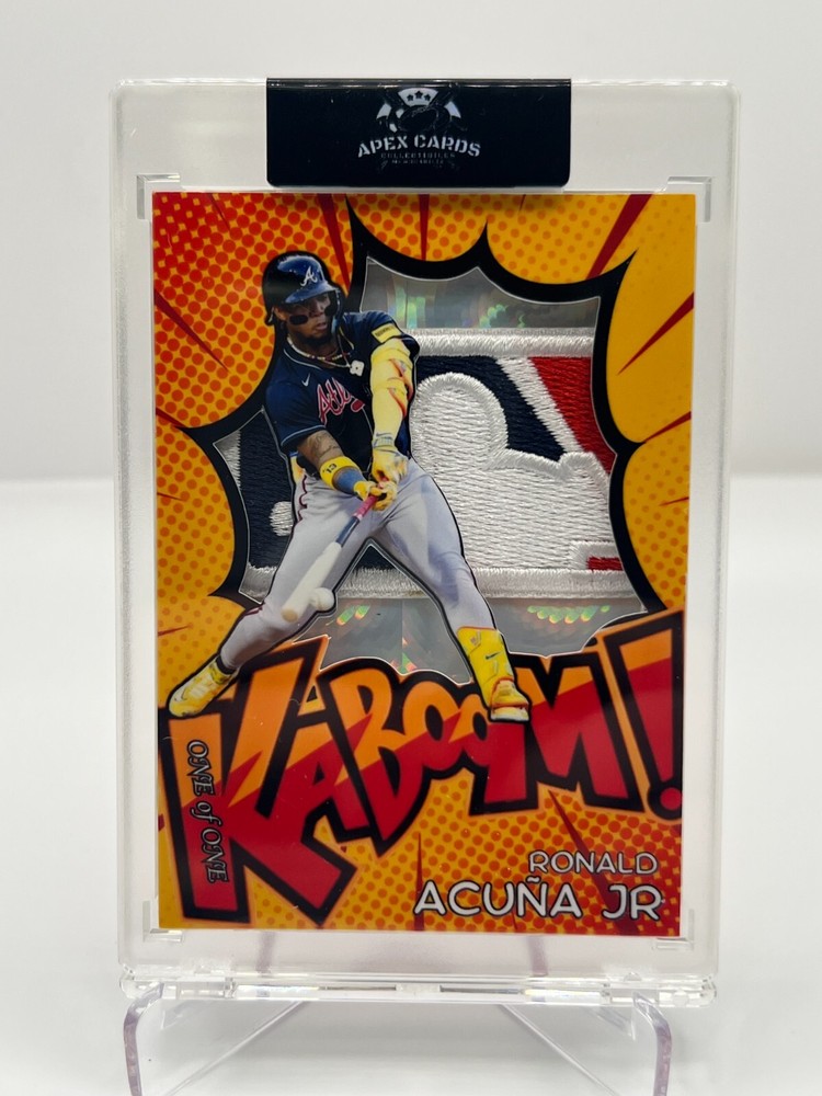 RONALD ACUNA JR. CUSTOM LOGOMAN/KABOOM 1/1 ATLANTA BRAVES
