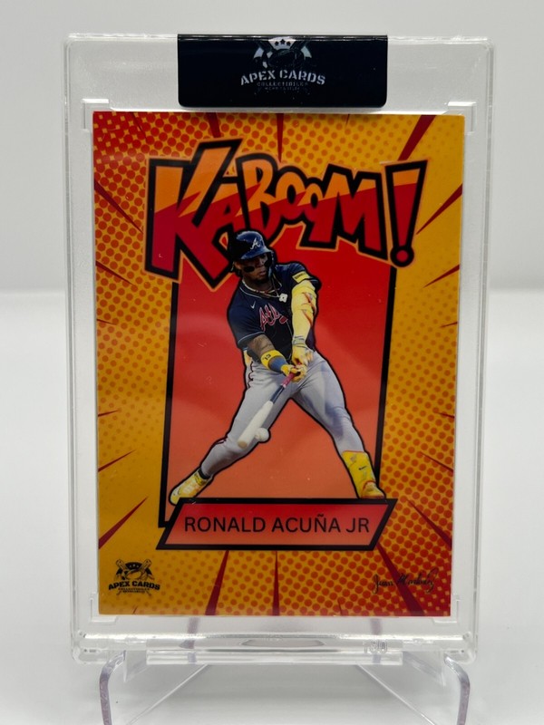 RONALD ACUNA JR. CUSTOM LOGOMAN/KABOOM 1/1 ATLANTA BRAVES view 2