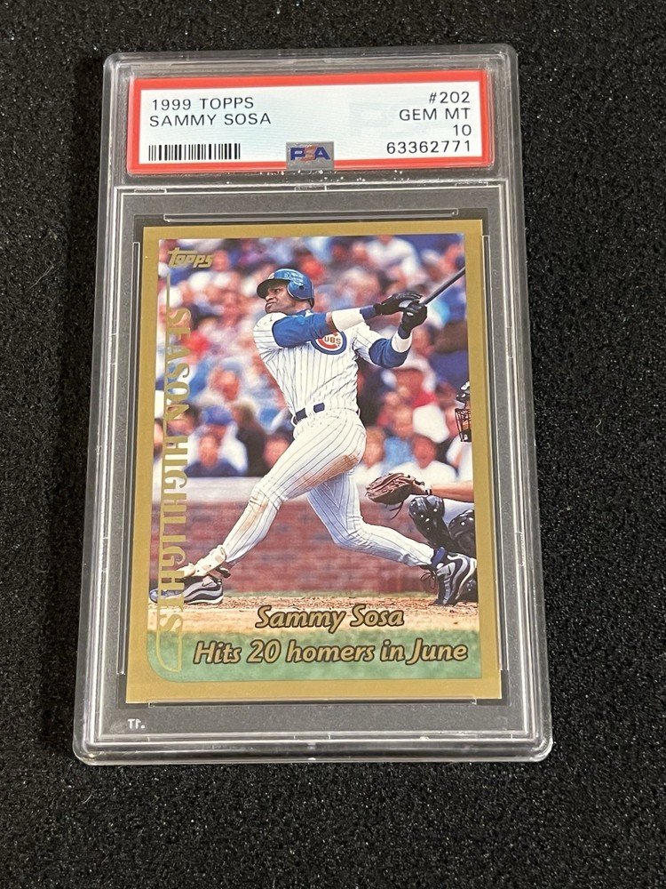 Sammy Sosa 1999 Topps Highlights #202 PSA 10 Cubs Low Pop