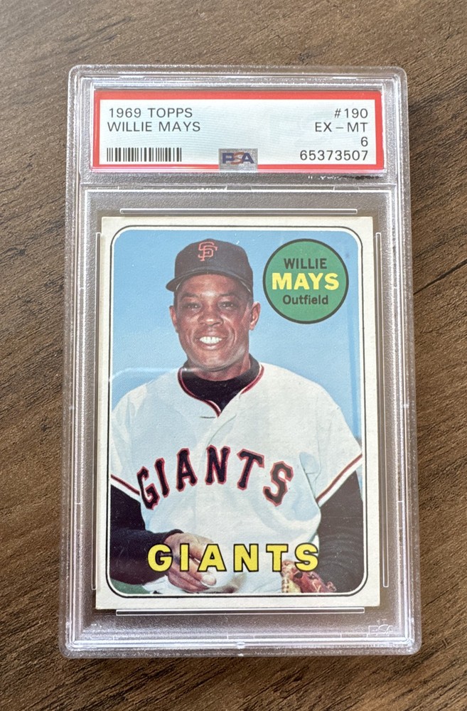 1969 Topps - Willie Mays #190 ~ PSA 6 ~ Centered