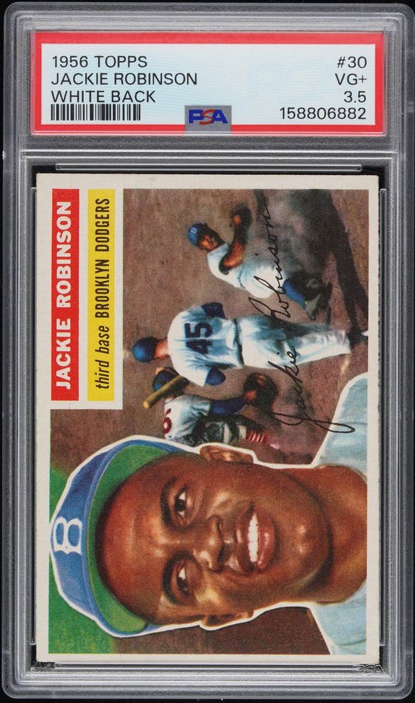 1956 Topps #30 Jackie Robinson White Back PSA 3.5 158806882