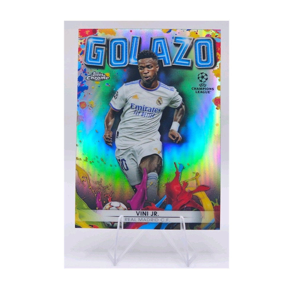 2021-22 Topps Chrome Golazo Vinicius Junior Aqua Refractor /199 *COLOR MATCH*