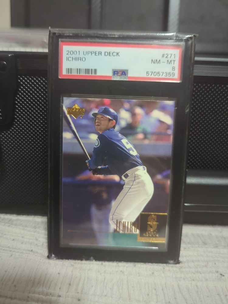 2001 Upper Deck - Star Rookie Ichiro Suzuki #271 (RC) Psa 8