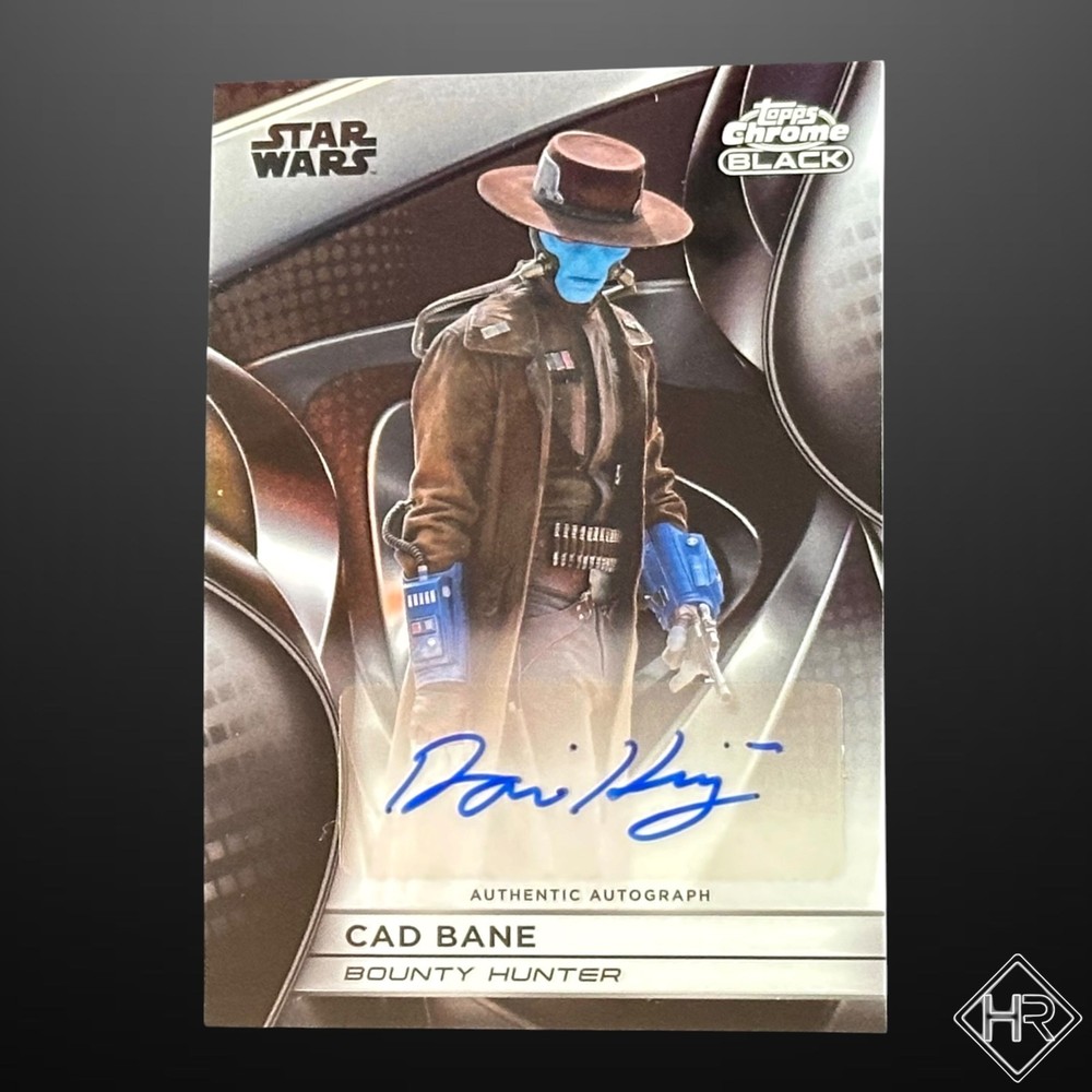 2025 Topps Star Wars Chrome Black Cad Bane Auto