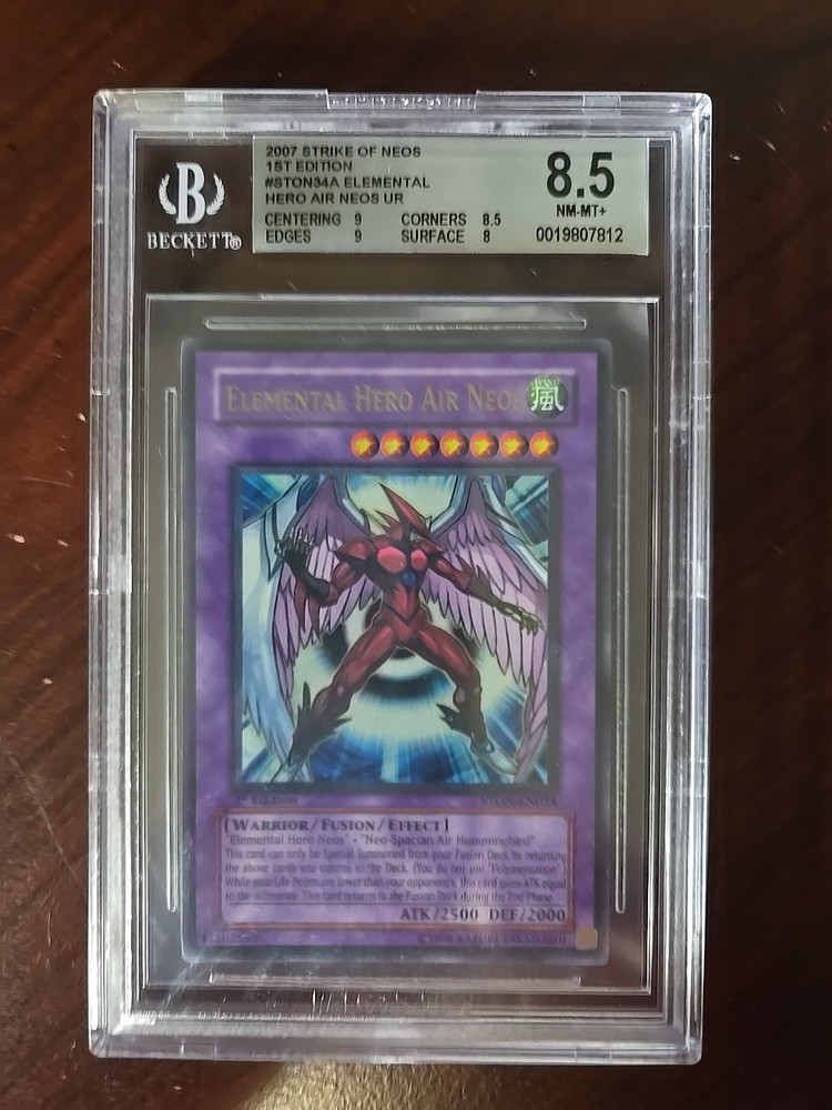 Elemental Hero Air Neos STON-EN034 Strike of Neos 1st Edition BGS 8 #STON-EN034