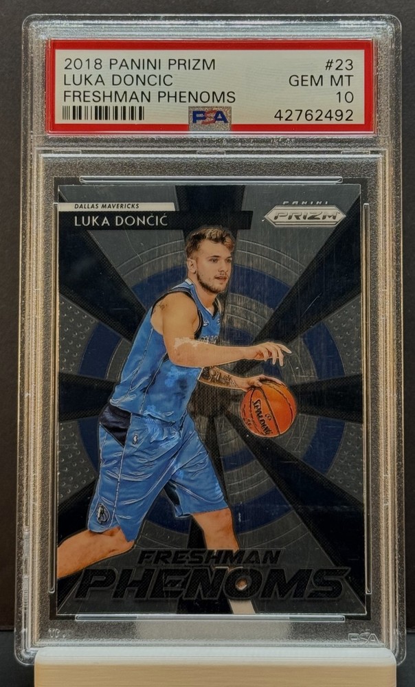 2018-19 PRIZM BASKETBALL FRESHMAN PHENOMS #23 LUKA DONCIC ROOKIE PSA 10