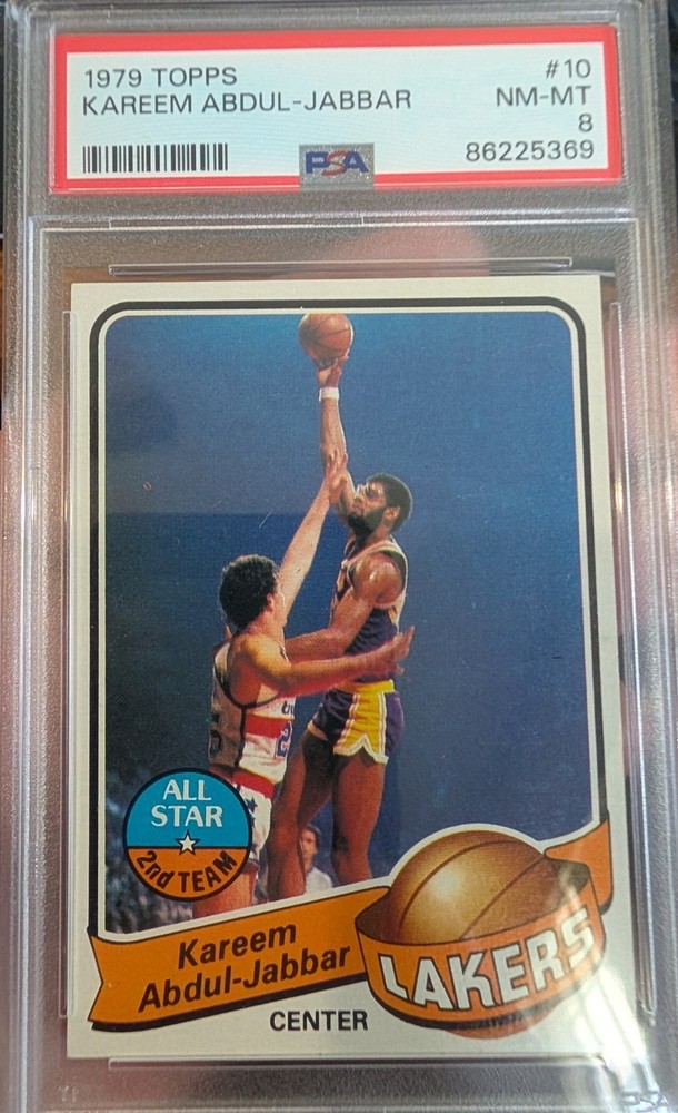 1979 Topps - Kareem Abdul-Jabbar #10 PSA 8
