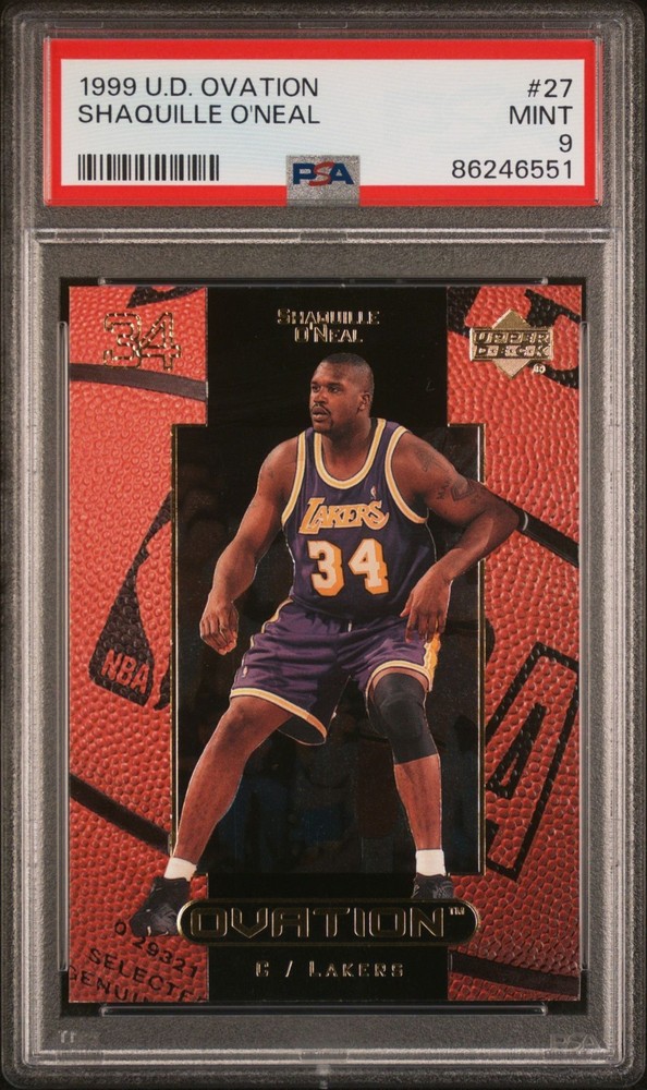 1999 Upper Deck Ovation #27 Shaquille O'neal Mint PSA 9