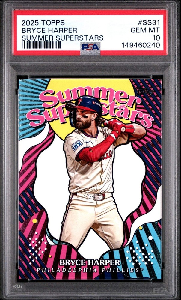 2025 Topps Summer Superstars #SS-31 Bryce Harper PSA 10