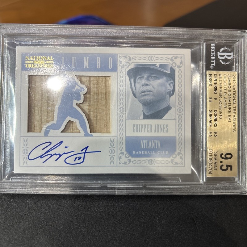 2012 Panini National Treasures - *No higher grade* Chipper Jones Auto /10 view 2