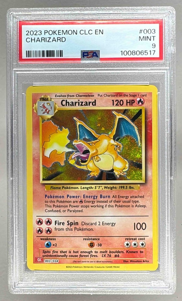 100806517 Charizard 2023 Pokemon Classic #003 PSA 9