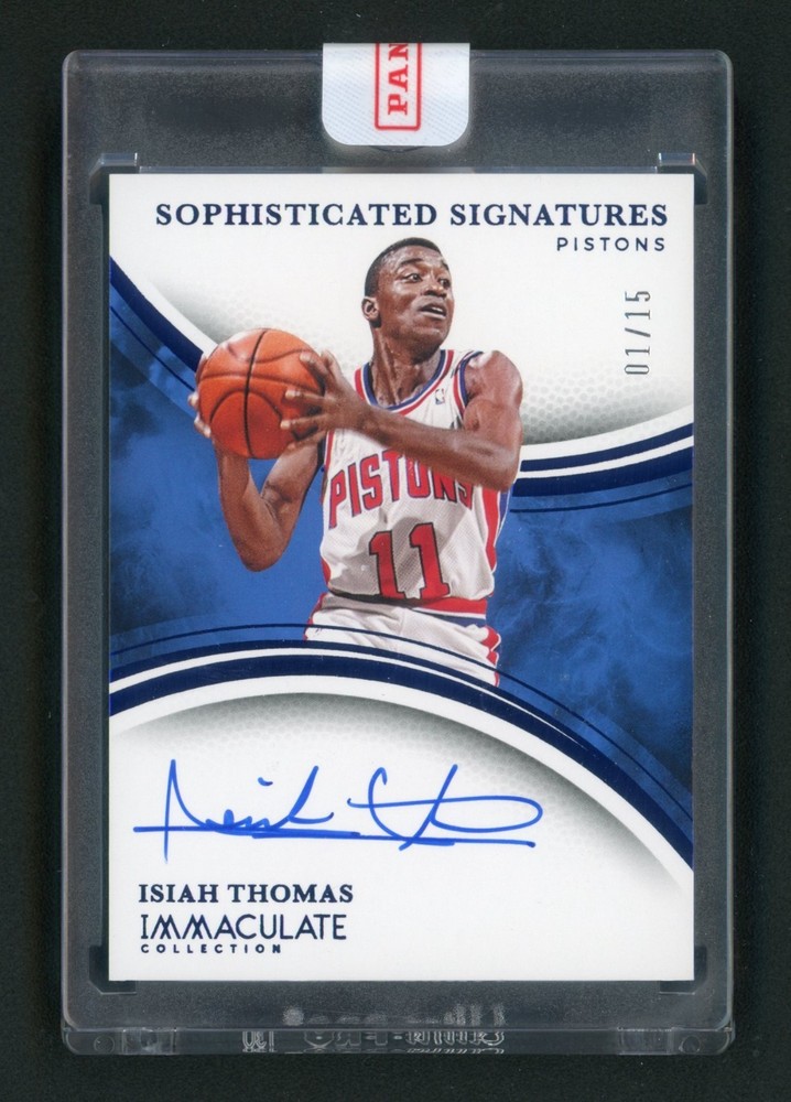 2024-25 ISIAH THOMAS 01/15 AUTO PANINI IMMACULATE COLLECTION SOPHISTICATED