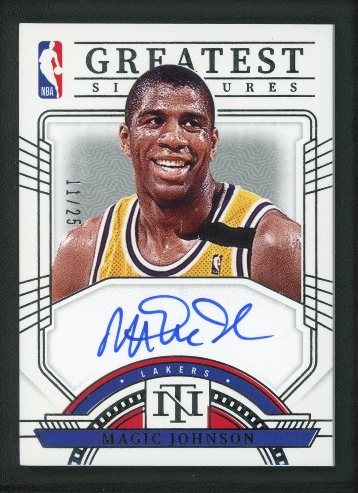 2023-24 MAGIC JOHNSON 11/25 AUTO PANINI NATIONAL TREASURES AUTOGRAPHS (read)