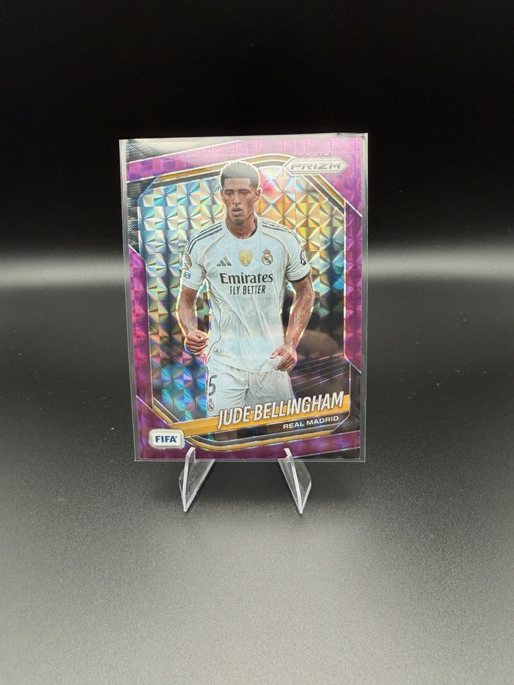Panini Prizm 25/26 FIFA Soccer Jude Bellingham Purple Mosaic /135