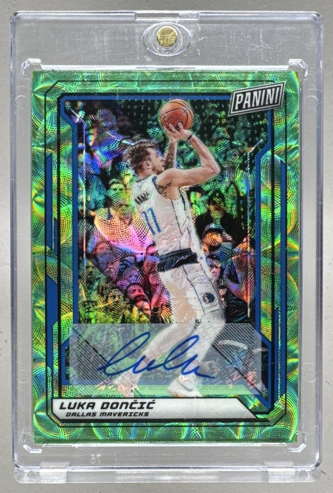Luka Doncic 2019 Panini The National NSCC VIP Green Choice Prizm Auto 3/10