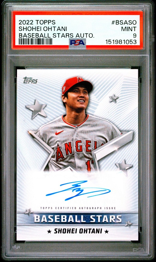 151981053 Shohei Ohtani 2022 Topps #BSA-SO Baseball Stars Auto PSA 9