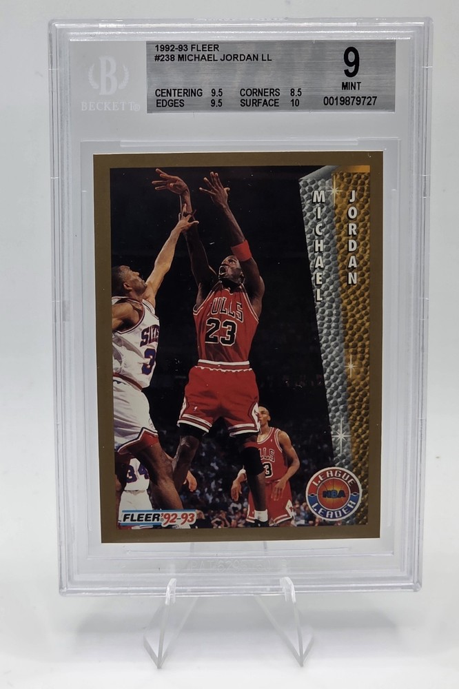 1992-93 Fleer - League Leader Michael Jordan #238 BGS 9