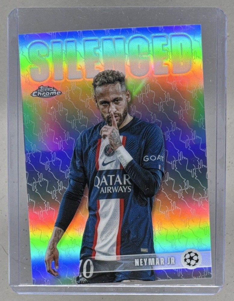 Neymar Jr 2025 Topps Chrome UEFA CC #SHH-1 Silenced