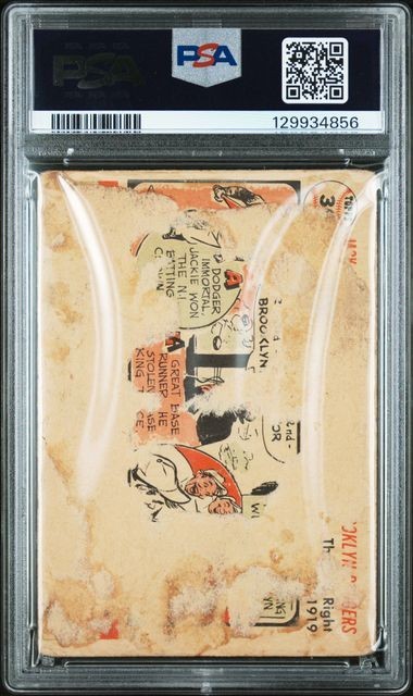 1956 TOPPS JACKIE ROBINSON (WHITE BACK)  #30  PSA AUTHENTIC view 2