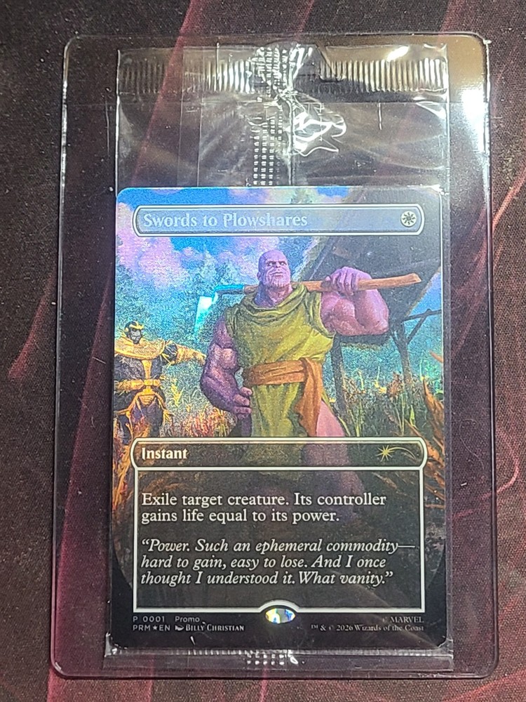 Magic the Gathering PSA Magazine Promo Swords to Plowshares Thanos