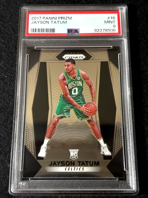 2017 Panini Prizm Jayson Tatum RC Rookie Card #16 PSA 9 MINT Boston Celtics