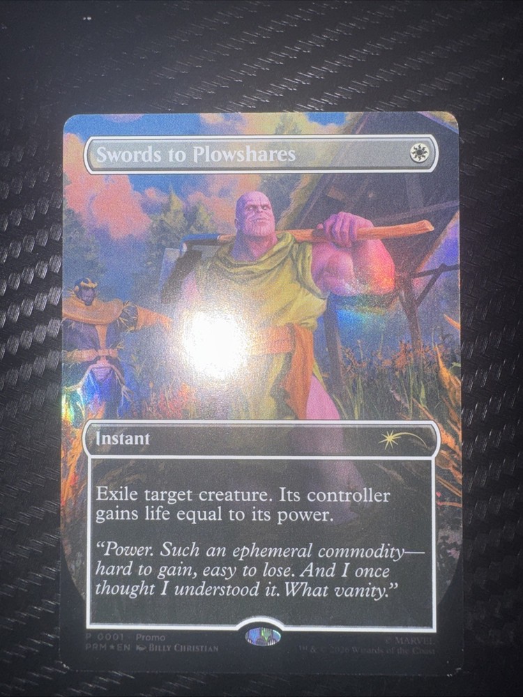 Magic the Gathering PSA Magazine Promo Swords to Plowshares Thanos