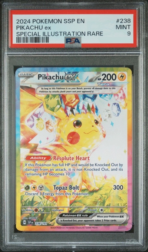 Pikachu ex 238/191 PSA 9 CHASER PACKS