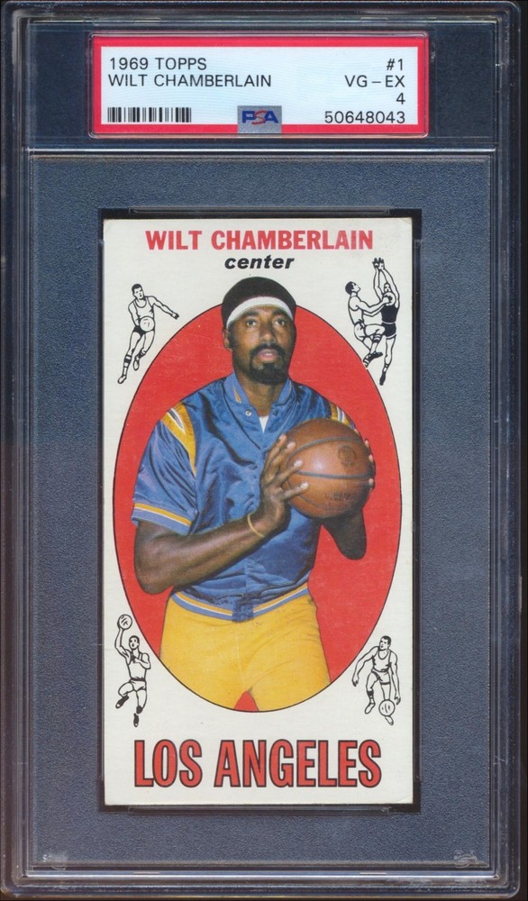 50648043 Wilt Chamberlain 1969 Topps #1 PSA 4