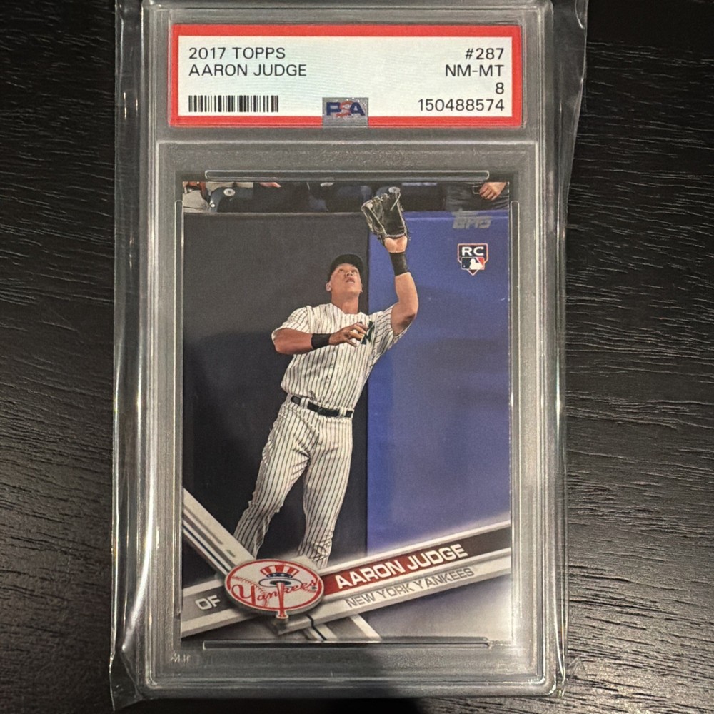 2017 Topps - Aaron Judge #287 Fielding (RC) PSA 8