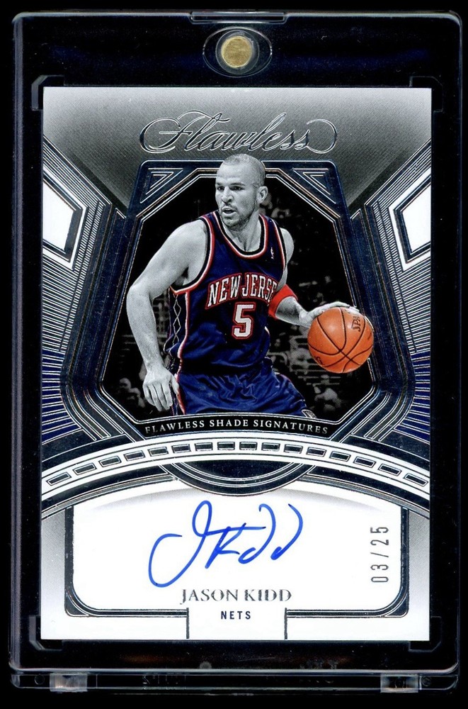 2023-24 Panini Flawless Shade Signatures Jason Kidd On Card Auto Silver /25 HOF