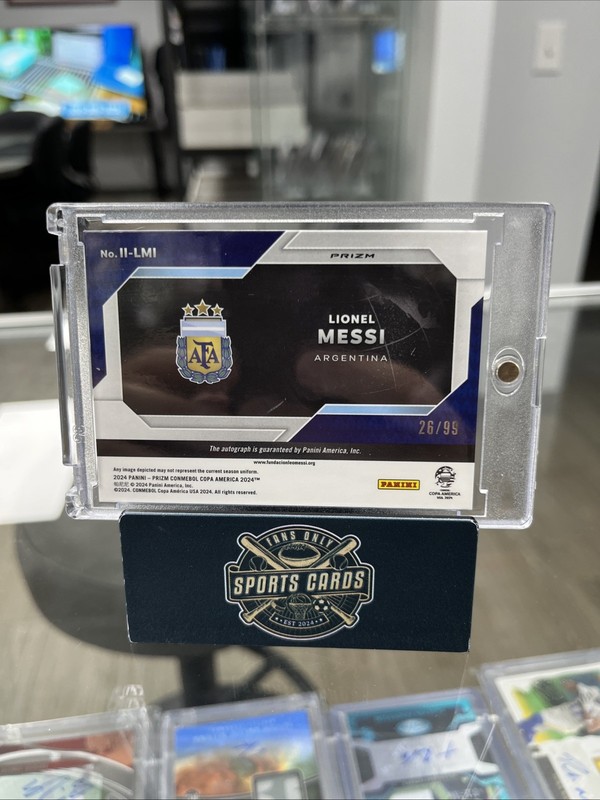 2024 Prizm Copa America Lionel Messi International Ink Silver Auto #’/99 🏆👀 view 2