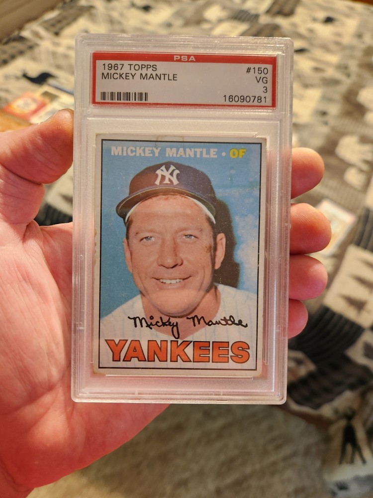 1967 Topps - Mickey Mantle #150 PSA 3!  Very Good
