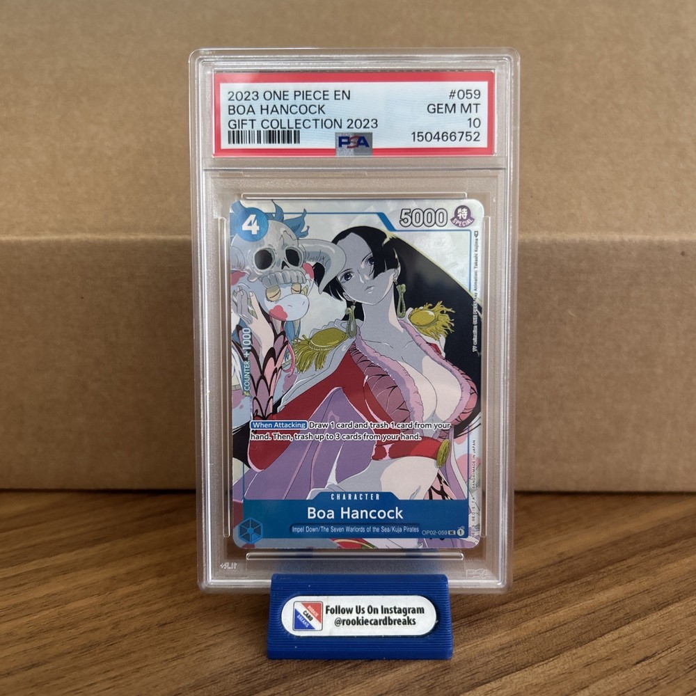 PSA 10 Gem Mint Boa Hancock Gift Collection Promo OP02-059 Graded One Piece Card