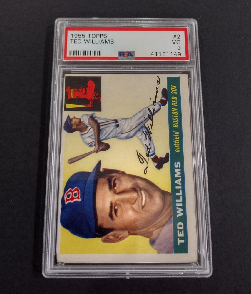 1955 TOPPS TED WILLIAMS  #2  PSA 3