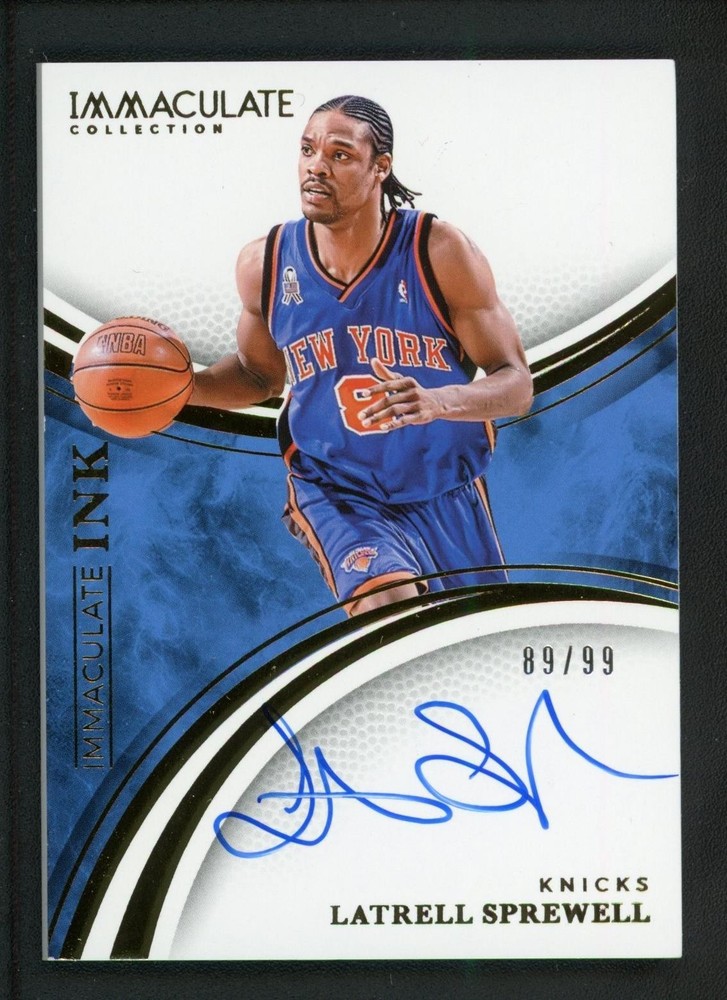 2024-25 LATRELL SPREWELL 89/99 AUTO PANINI IMMACULATE COLLECTION INK AUTOGRAPHS
