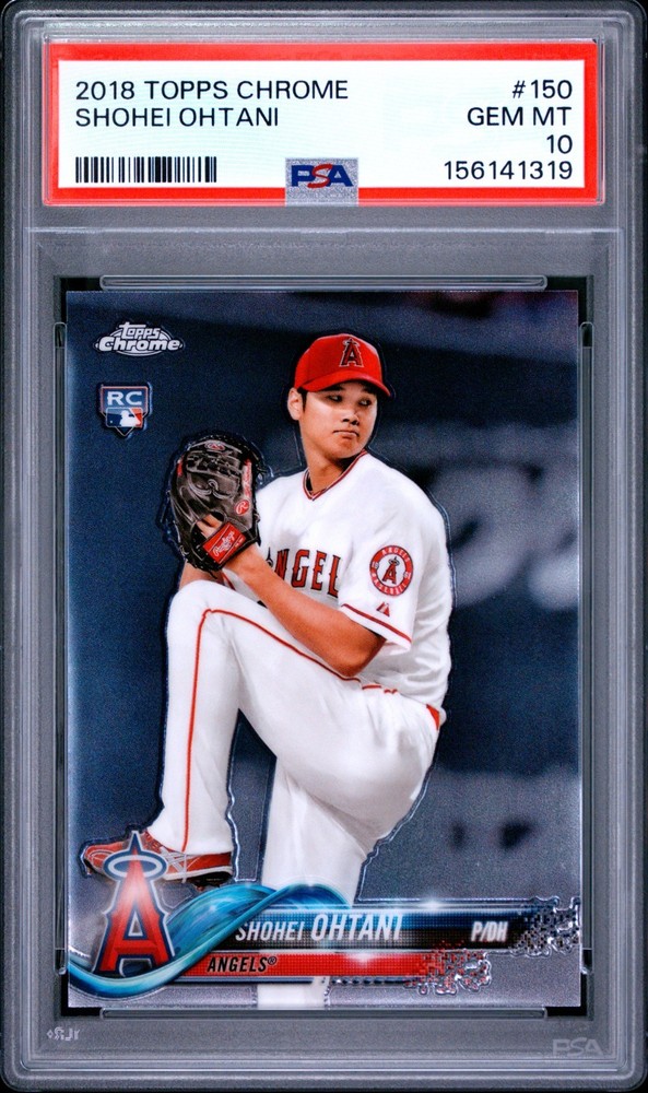 2018 Topps Chrome Shohei Ohtani #150 Rookie Card PSA 10 GEM MINT