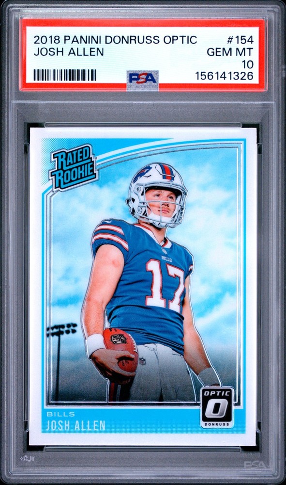 2018 Panini Donruss Optic Josh Allen #154 Rookie Card PSA 10 GEM MINT