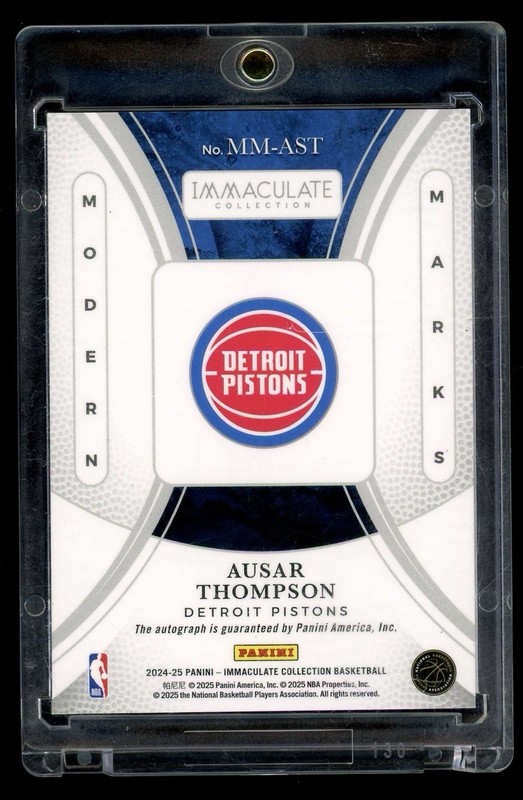 2024 Panini Immaculate Collection Ausar Thompson Modern Marks On Card Auto /99 view 2