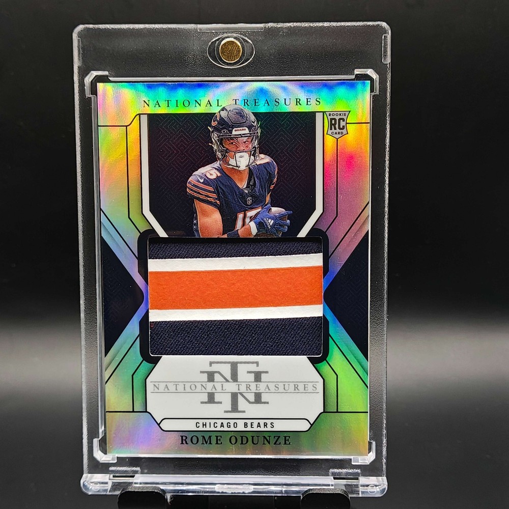 Rome Odunze 2024 National Treasures #216 Holo Silver Rookie Patch /35