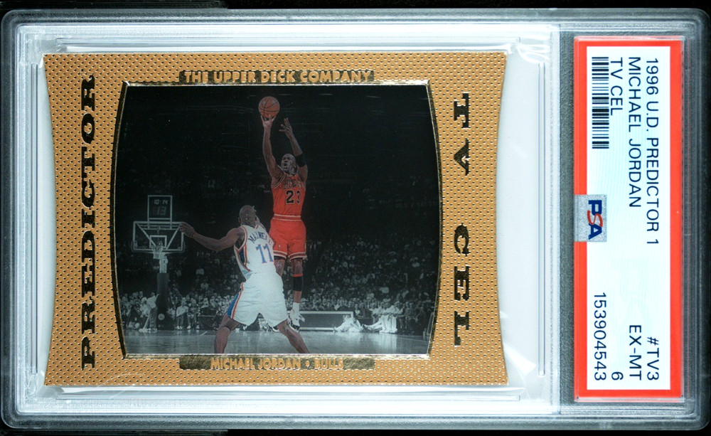 1996-97 Upper Deck Prize Predictors Series 1 Michael Jordan #TV-3 TV Cel PSA 6